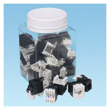 Panduit Cat 5E Punchdown Jack Module (25 Pack), 25PK NKP5E88MIW-Q